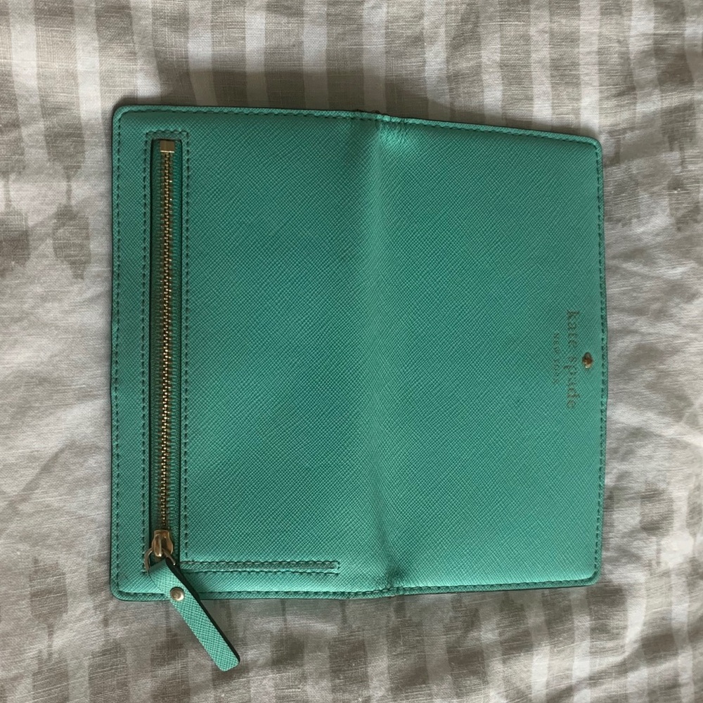 Kate Spade Turquoise Wallet - Picture 2 of 11